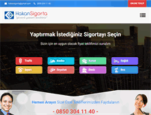 Tablet Screenshot of hakansigorta.com